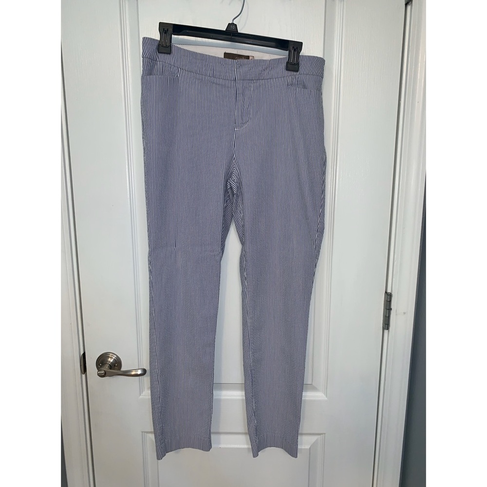 Crosby. Size 10 Blue and White Striped Pants